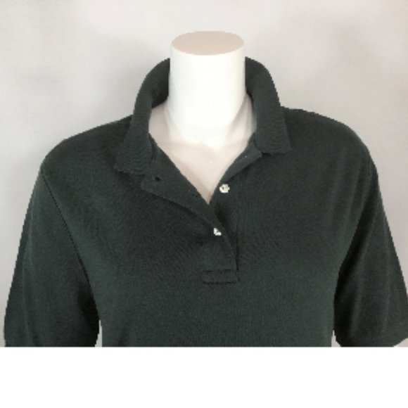 Lands End Dark Green Golf Shirt   (new) - Picture 1 of 3